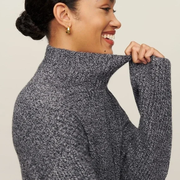 Reformation Gray Long Sleeve Dress - Picture 5 of 13